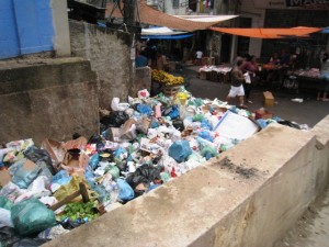 Garbage in Rocinha