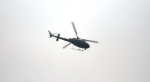 Helicopter in Rocinha