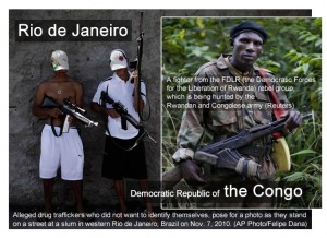 comparison between Rio de Janeiro's Drug traffickers and Congolese Rebels