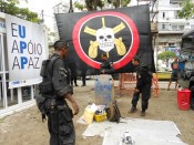 UPP installation in Rocinha Rio de Janeiro, BOPE